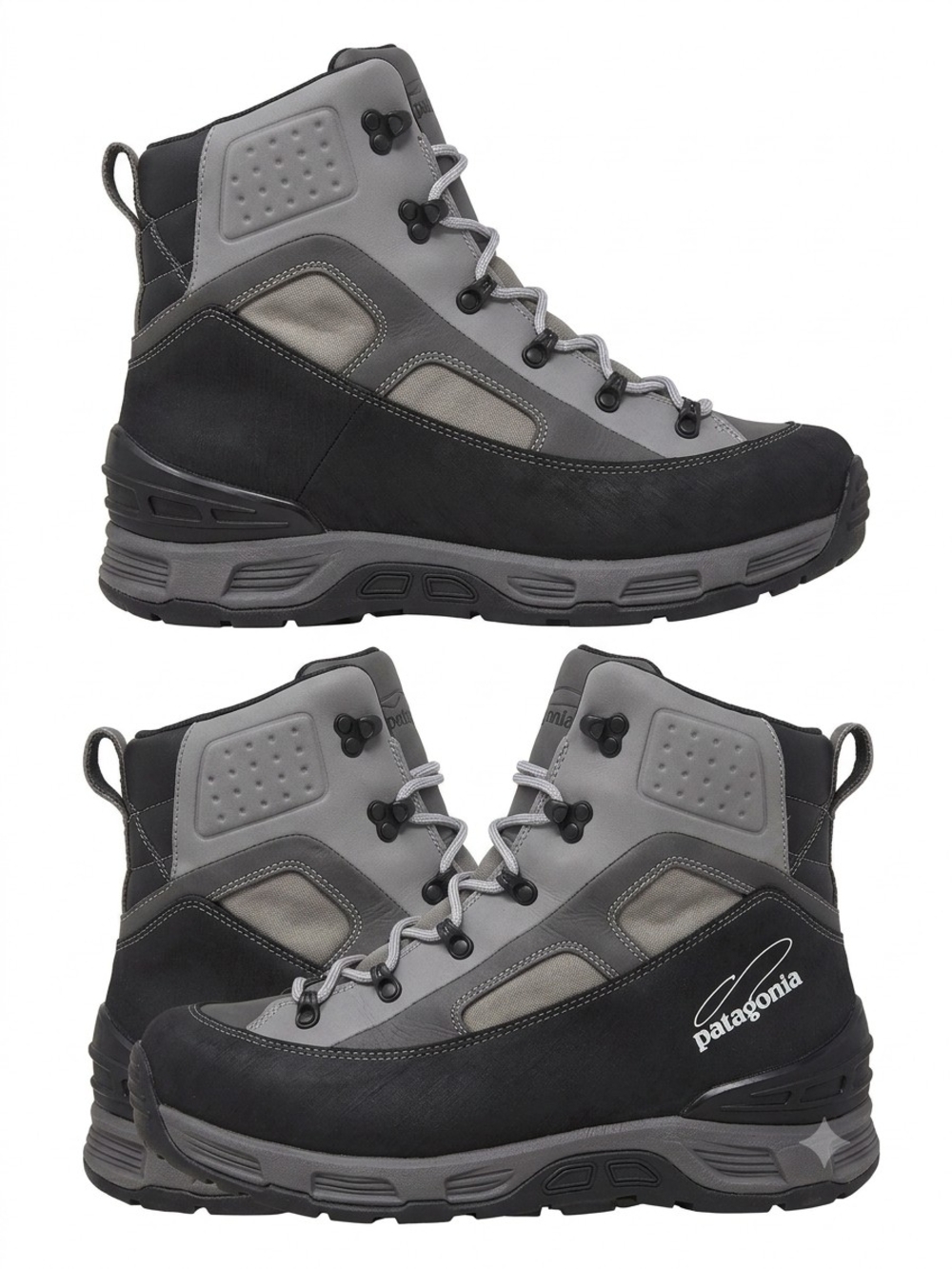 💥Patagonia Ultralight Wading Boots Men's 12 EU 45 Felt Sole Fly Fishing Black